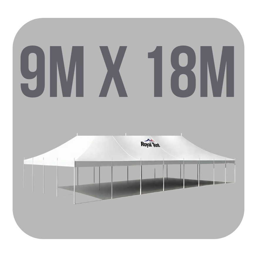 9m x 18m Peg and Pole Tent - Image 2