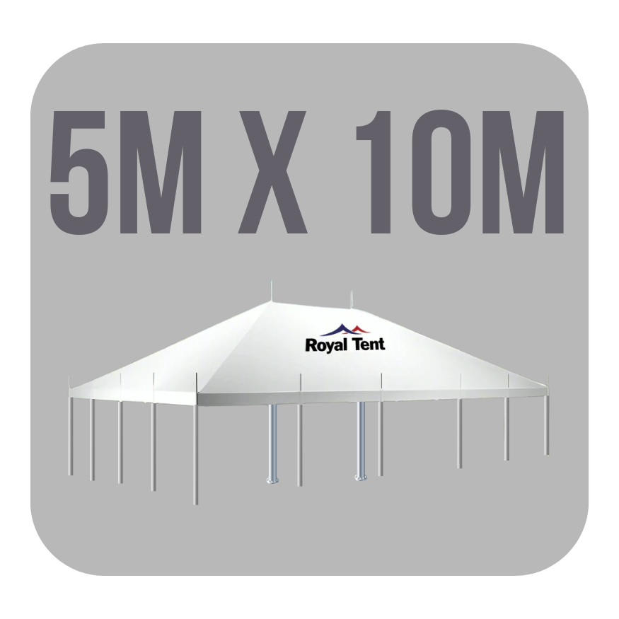 5m x 10m Peg and Pole Tent - Image 2